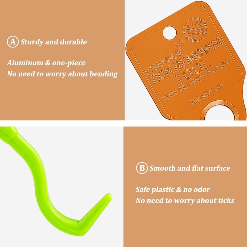 Wallace Forge Tick Remover Tool Portable with Tick Removal Tweezers Suitable for Pet and Humans, Safe and Reliable, Quick Highly Effective, Pain-Free, Essential Tick Remover Key Tools for Outdoor Activities-3 Pack - Image 4